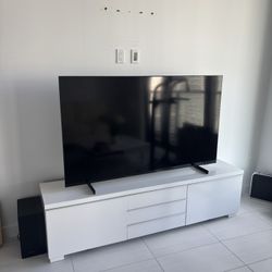 Modern White Gloss TV Stand / Media Console