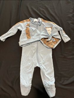 Burberry 3 pcs romper set boys 9 months