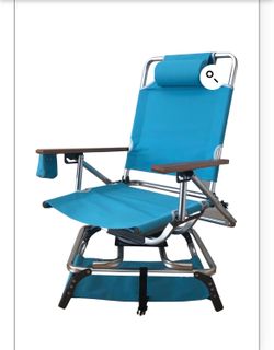 Orbit swivel beach chair sky blue