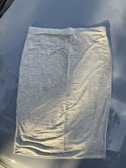 Lily Rose Grey Midi Skirt Size M