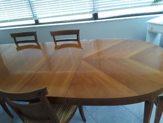 Antique Table and 4 Chairs