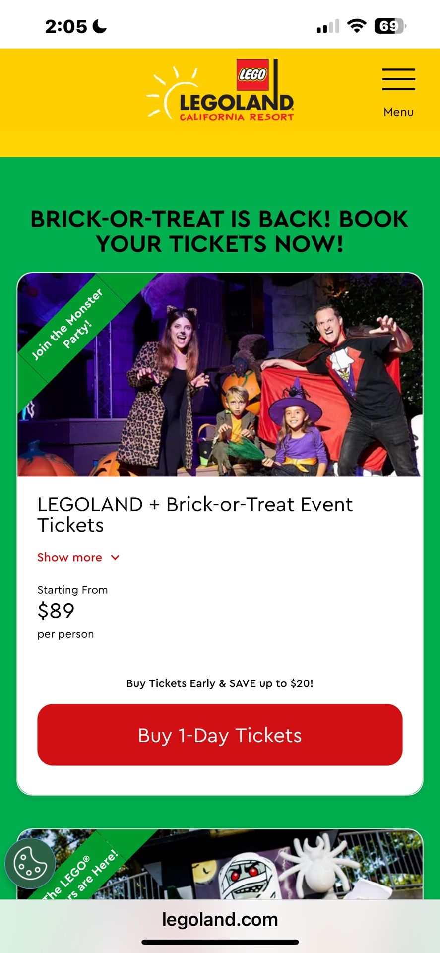 Legoland Tickets