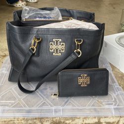 Tory Burch Handbag Color Navy Blue