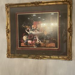 Very elegant antique wall art picture 