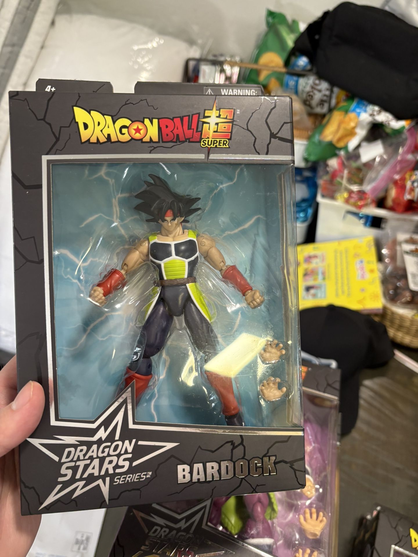 Bardock action figure from the anime series Dragon Ball Super.