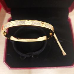 Beautiful Stainless Steel Full Zirconia Bracelet, High Quality