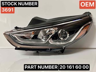2018-2019 HYUNDAI SONATA LH HALOGEN HEADLIGHT ( TYC) CERTIFIED PART. DRIVER SIDE