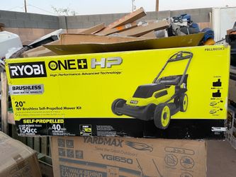Shop RYOBI ONE+ HP 18V Brushless 20 in. Cordless Battery Walk Behind Self-Propelled Lawn Mower w/ (2) 6.0 Ah Batteries and Chargers