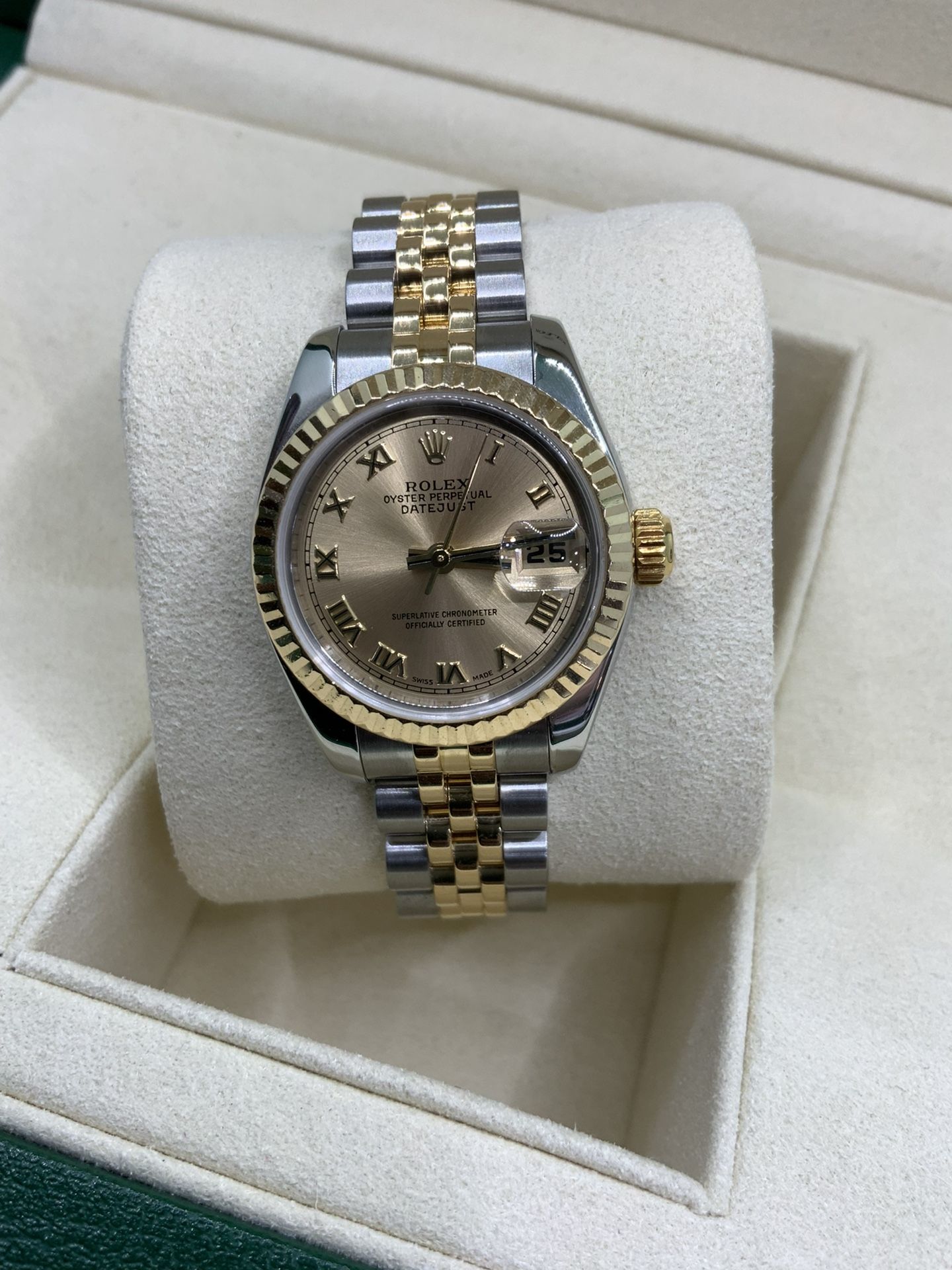 Rolex lady datejust new model Jubille two tone 18k yellow gold