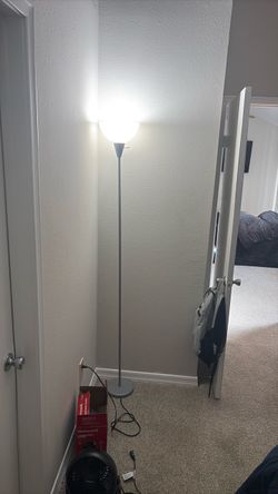 Tall Floor Lamp with Globe Shade