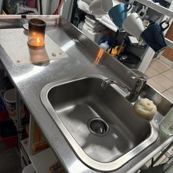 Kitchen Sink Counter Top Stainless Steel 