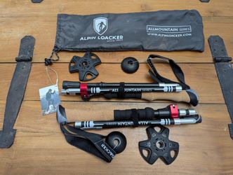 ALPIN LOACKER Collapsible Trekking Poles for Hiking Carbon Ultra Folding Pair