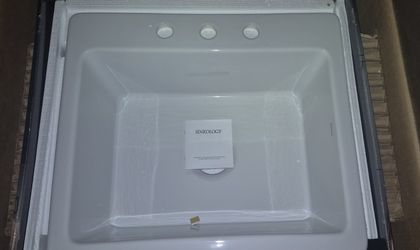 25 " White Drop -in Firclay Kitchen Sink