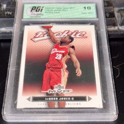2003-04 Upper Deck MVP LeBron James Rookie Card #201 - Gem Mint 10 - Rare And More Prizm And Optic Cards 