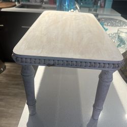 White Distressed Small Table 