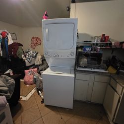 Stacked Washer Dryer Set Up.