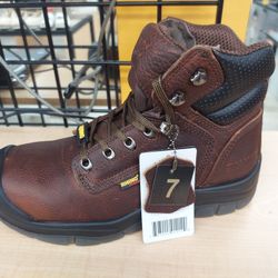 Size 7 Rhino Men's Leather Work Boots!!! NEW 