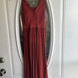 beautiful burnt orange XS maxi dress