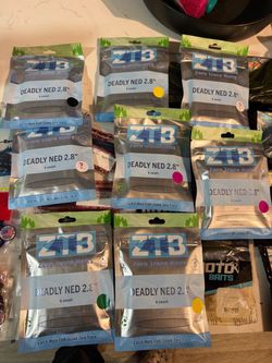 HUGE Bass Fishing Tackle Lot – Bag, Lures, Plastics, Terminal Tackle & Tools