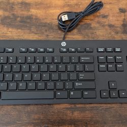HP USB Keyboard Slim Black Model PH0U 
