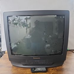 Panasonic 25” CRT TV/VCR Combo PVQ-2511 With OEM Remote Retro Gaming 2001