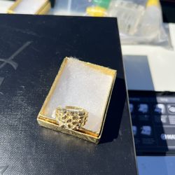 10k gold nugget ring
