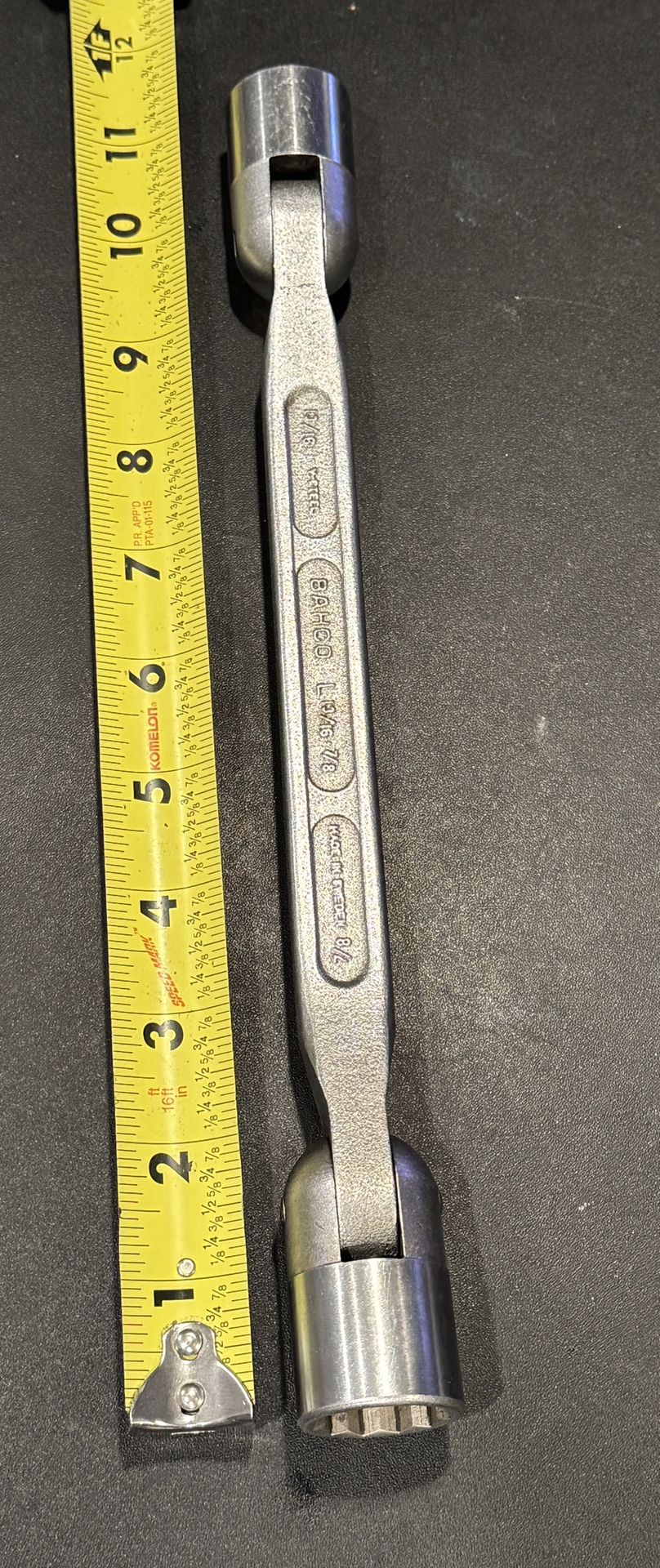 Bacho No. L13/16-7/8 Swivel Head Double End Wrench with Bi-Hex Socket.