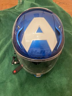RARE HJC RPHA 11 Pro Captain America Motorcycle Helmet (Never Crashed)