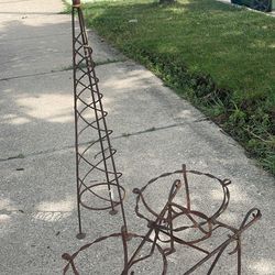 Vintage Garden Decor Plants Holder Pot Set Check More Picture 