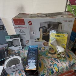 Pasta Maker New, K’Nex, Touch less Thermometers, Talking scale