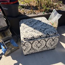 Storage box with table or cushion top