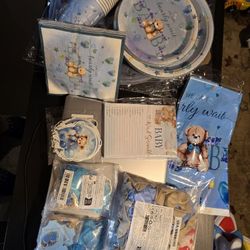 Blue Babyshower Party 🥳 🎉 💙 Decoration/ Items! New!50$ For All