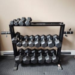 Dumbbells And Lateral Pull-down Machine