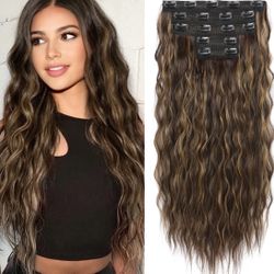 Beautiful New Clip In Hair Extensions New!! 