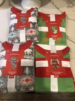 Christmas pjs 2T $8 each