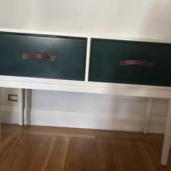 Custom Made Console Table with Two Deep Drawers