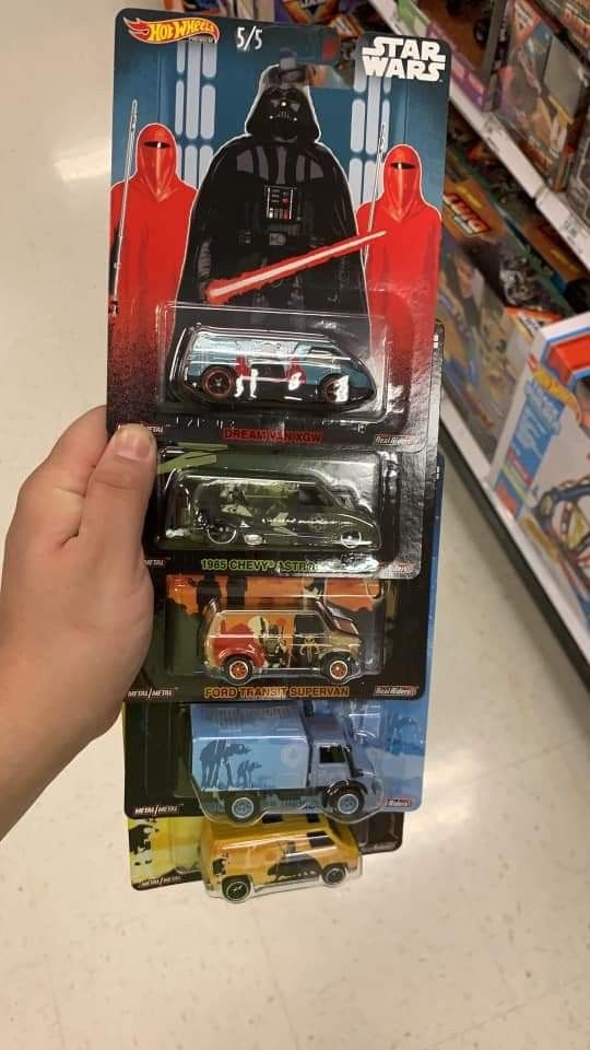 Hot Wheels premium Star Wars set of five