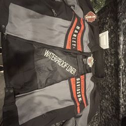 Harley-Davidson Men’s Textile Riding Jacket w/ Waterproof Liner – XL