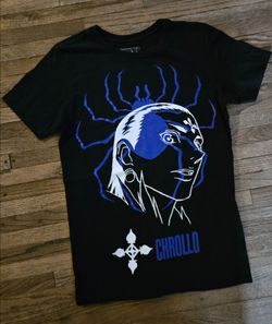 HUNTER X HUNTER "CHROLLO " YOUTH BLACK MEDIUM  SIZE  T-SHIRT  PRE-OWNED