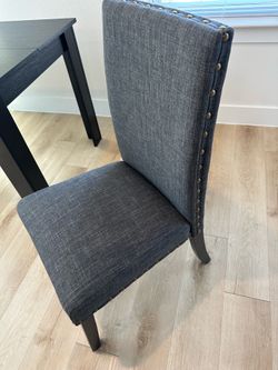 Grey chairs set of 2