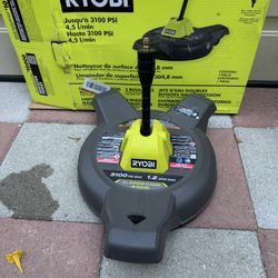 RYOBI 12 in. 3100 PSI Electric Pressure Washer Surface Cleaner with Caster Wheels