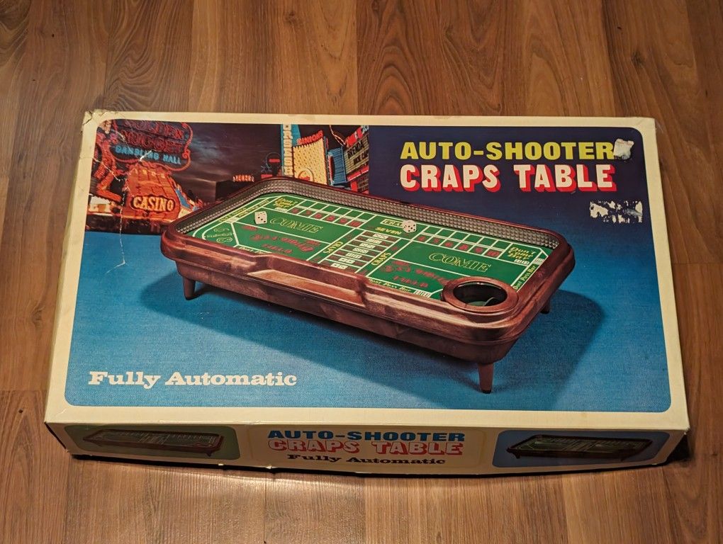 Vintage Waco Auto Shooter Craps Gambling Table Automatic Dice Roller Working CIB