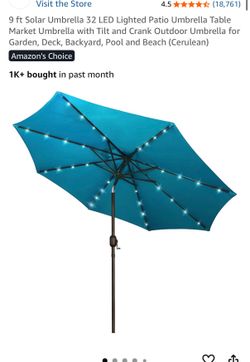 Solar umbrella 9ft