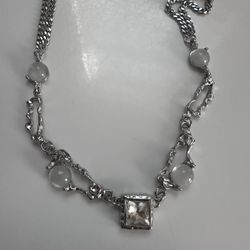 Square Zircon Necklace