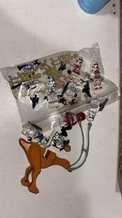 Lego Star Wars Figures and plates