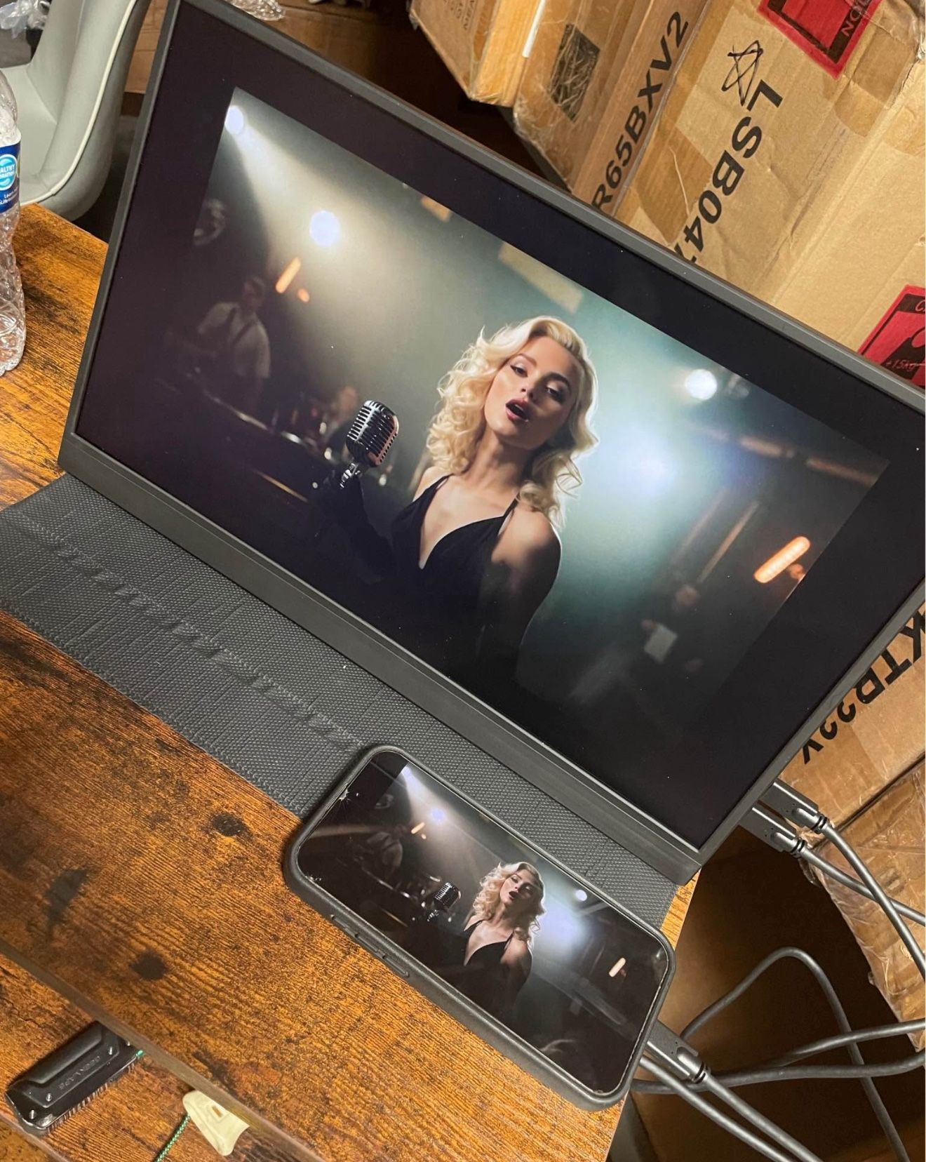 18.5" 1920 x 1080 IPS LCD 120HZ Gaming Monitor, Black, Portable Screen for Laptop