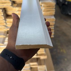 Baseboard 3 1/4 X 16’ MDF White Primed Trim $12 Each