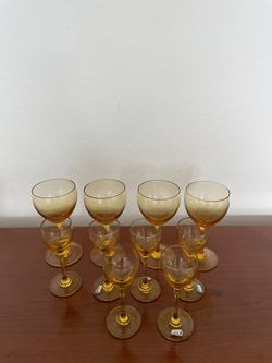 Vintage Petite Wine Glasses