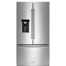 NEW - In Box - KitchenAid - 23.8 Cu. Ft. French Door Counter-Depth Refrigerator - Stainless Steel