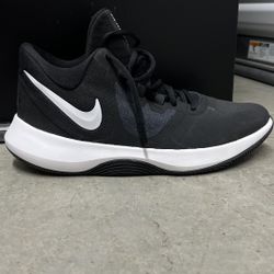 Nike Air Precision II Black White Basketball Shoes Size 8.5 Sneaker